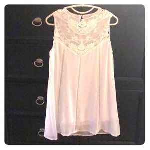 White mini dress